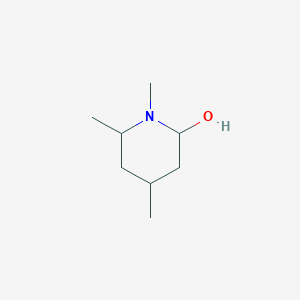 molecular formula C8H17NO B15260836 1,4,6-Trimethylpiperidin-2-ol 