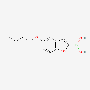 molecular formula C12H15BO4 B1526084 (5-丁氧基苯并呋喃-2-基)硼酸 CAS No. 939054-46-3
