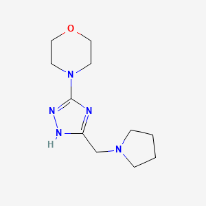 4-{5-[(pyrrolidin-1-yl)methyl]-1H-1,2,4-triazol-3-yl}morpholine