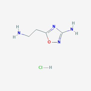 molecular formula C4H9ClN4O B1526088 盐酸5-(2-氨基乙基)-1,2,4-恶二唑-3-胺 CAS No. 1354960-93-2