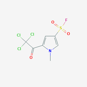 1-Methyl-5-(trichloroacetyl)-1H-pyrrole-3-sulfonyl fluoride