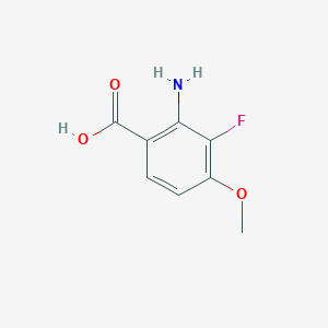 molecular formula C8H8FNO3 B1526091 2-氨基-3-氟-4-甲氧基苯甲酸 CAS No. 1180497-45-3