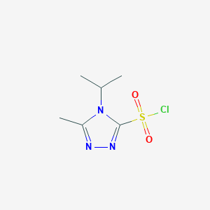 5-Methyl-4-(propan-2-YL)-4H-1,2,4-triazole-3-sulfonyl chloride