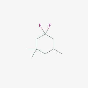 molecular formula C9H16F2 B15260952 1,1-Difluoro-3,3,5-trimethylcyclohexane 