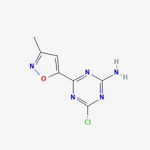 4-Chloro-6-(3-methyl-1,2-oxazol-5-YL)-1,3,5-triazin-2-amine