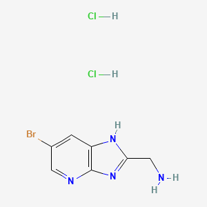 B1526099 {6-bromo-1H-imidazo[4,5-b]pyridin-2-yl}methanamine dihydrochloride CAS No. 1354963-16-8