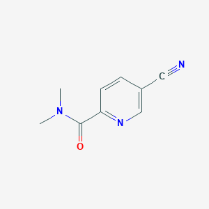 molecular formula C9H9N3O B1526107 5-cyano-N,N-dimethylpyridine-2-carboxamide CAS No. 1343225-44-4