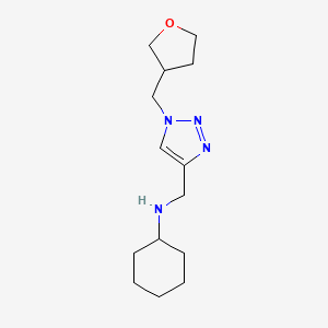 N-({1-[(oxolan-3-yl)methyl]-1H-1,2,3-triazol-4-yl}methyl)cyclohexanamine