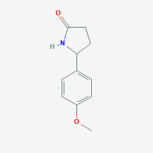 molecular formula C11H13NO2 B152611 5-(4-Methoxyphenyl)pyrrolidin-2-one CAS No. 128100-35-6