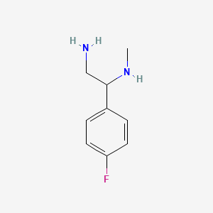 molecular formula C9H13FN2 B1526112 [2-Amino-1-(4-fluorophenyl)ethyl](methyl)amine CAS No. 737714-73-7