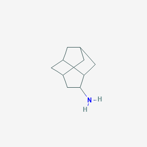 molecular formula C10H17N B15261125 Tricyclo[4.3.1.0,3,8]decan-4-amine 