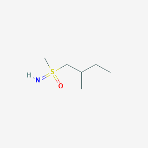 molecular formula C6H15NOS B15261146 Imino(methyl)(2-methylbutyl)-lambda6-sulfanone 