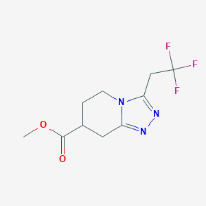 Methyl 3-(2,2,2-trifluoroethyl)-5H,6H,7H,8H-[1,2,4]triazolo[4,3-a]pyridine-7-carboxylate