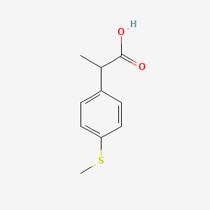 molecular formula C10H12O2S B15261171 2-[4-(Methylsulfanyl)phenyl]propanoic acid 