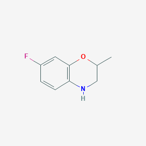 molecular formula C9H10FNO B1526118 7-fluoro-2-methyl-3,4-dihydro-2H-1,4-benzoxazine CAS No. 515861-53-7