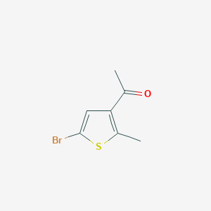 molecular formula C7H7BrOS B1526120 1-(5-Bromo-2-methylthiophen-3-yl)ethan-1-one CAS No. 1001671-82-4