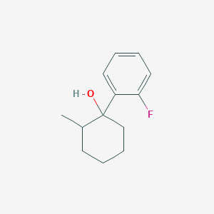 molecular formula C13H17FO B15261211 1-(2-Fluorophenyl)-2-methylcyclohexan-1-ol 