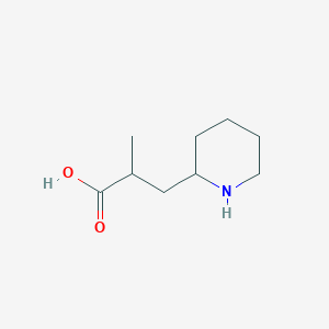 2-Methyl-3-(piperidin-2-yl)propanoic acid