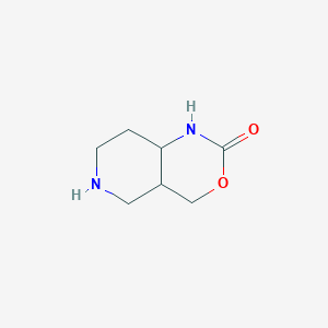 molecular formula C7H12N2O2 B15261270 Octahydro-1H-pyrido[4,3-d][1,3]oxazin-2-one 