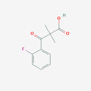 3-(2-Fluorophenyl)-2,2-dimethyl-3-oxopropanoic acid