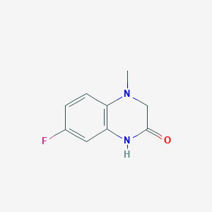 B1526129 7-fluoro-4-methyl-3,4-dihydroquinoxalin-2(1H)-one CAS No. 1033312-09-2