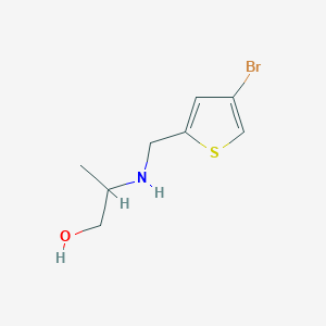 2-{[(4-Bromothiophen-2-yl)methyl]amino}propan-1-ol