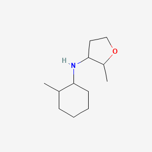 molecular formula C12H23NO B15261298 2-methyl-N-(2-methylcyclohexyl)oxolan-3-amine 