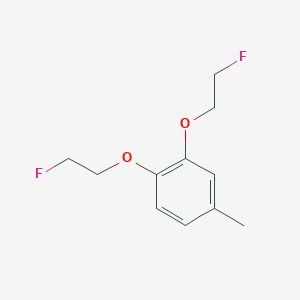 molecular formula C11H14F2O2 B152613 1,2-Bis(2-fluoroethoxy)-4-methylbenzene CAS No. 132837-23-1