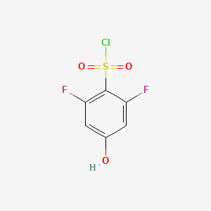 2,6-Difluoro-4-hydroxybenzene-1-sulfonyl chloride