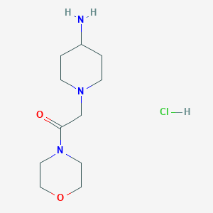 2-(4-Aminopiperidin-1-yl)-1-morpholinoethan-1-one hydrochloride