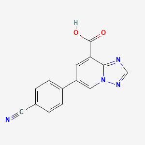 6-(4-Cyanophenyl)-[1,2,4]triazolo[1,5-a]pyridine-8-carboxylic acid