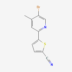 5-(5-Bromo-4-methylpyridin-2-yl)thiophene-2-carbonitrile