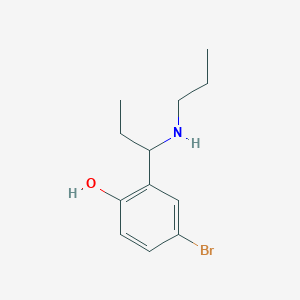 4-Bromo-2-[1-(propylamino)propyl]phenol