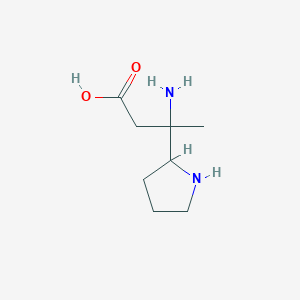 3-Amino-3-(pyrrolidin-2-yl)butanoic acid