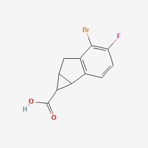 5-Bromo-4-fluoro-1H,1aH,6H,6aH-cyclopropa[a]indene-1-carboxylic acid