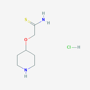 2-(Piperidin-4-yloxy)ethanethioamide hydrochloride