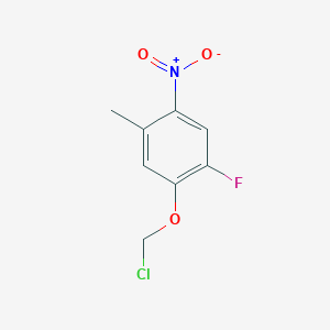 1-(Chloromethoxy)-2-fluoro-5-methyl-4-nitrobenzene