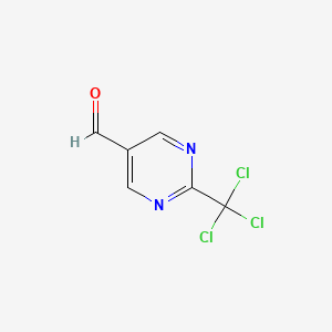 2-(Trichloromethyl)pyrimidine-5-carbaldehyde