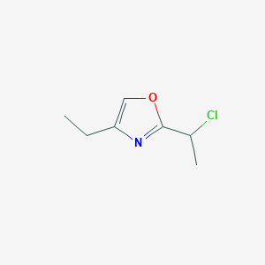 2-(1-Chloroethyl)-4-ethyl-1,3-oxazole