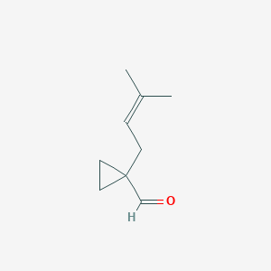 1-(3-Methylbut-2-EN-1-YL)cyclopropane-1-carbaldehyde