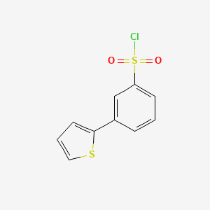 B1526169 3-(Thiophen-2-yl)benzene-1-sulfonyl chloride CAS No. 1250693-54-9