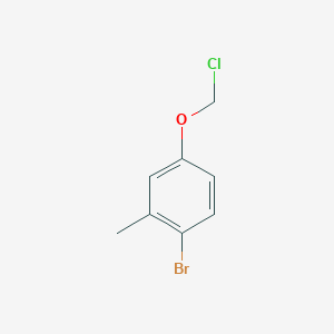 1-Bromo-4-(chloromethoxy)-2-methylbenzene