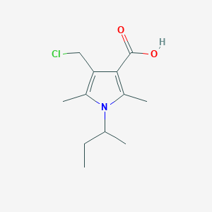 1-(Butan-2-yl)-4-(chloromethyl)-2,5-dimethyl-1H-pyrrole-3-carboxylic acid