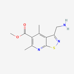 Methyl 3-(aminomethyl)-4,6-dimethyl-[1,2]thiazolo[5,4-b]pyridine-5-carboxylate