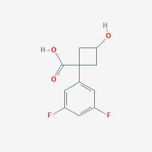 (1S,3s)-1-(3,5-difluorophenyl)-3-hydroxycyclobutane-1-carboxylic acid