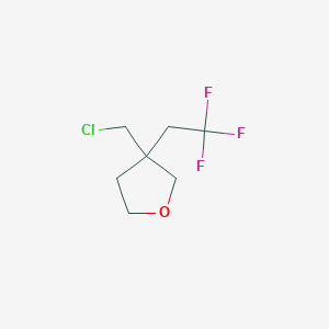 3-(Chloromethyl)-3-(2,2,2-trifluoroethyl)oxolane