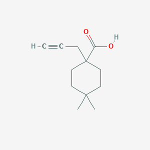 4,4-Dimethyl-1-(prop-2-yn-1-yl)cyclohexane-1-carboxylic acid