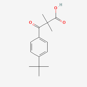 3-(4-tert-Butylphenyl)-2,2-dimethyl-3-oxopropanoic acid