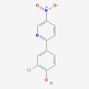 2-Chloro-4-(5-nitropyridin-2-yl)phenol