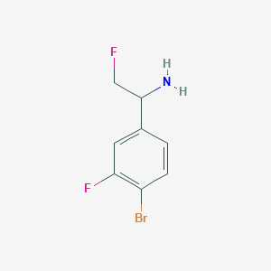 1-(4-Bromo-3-fluorophenyl)-2-fluoroethan-1-amine